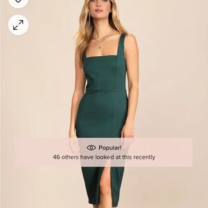 Elegant Green Sleeveless Dress